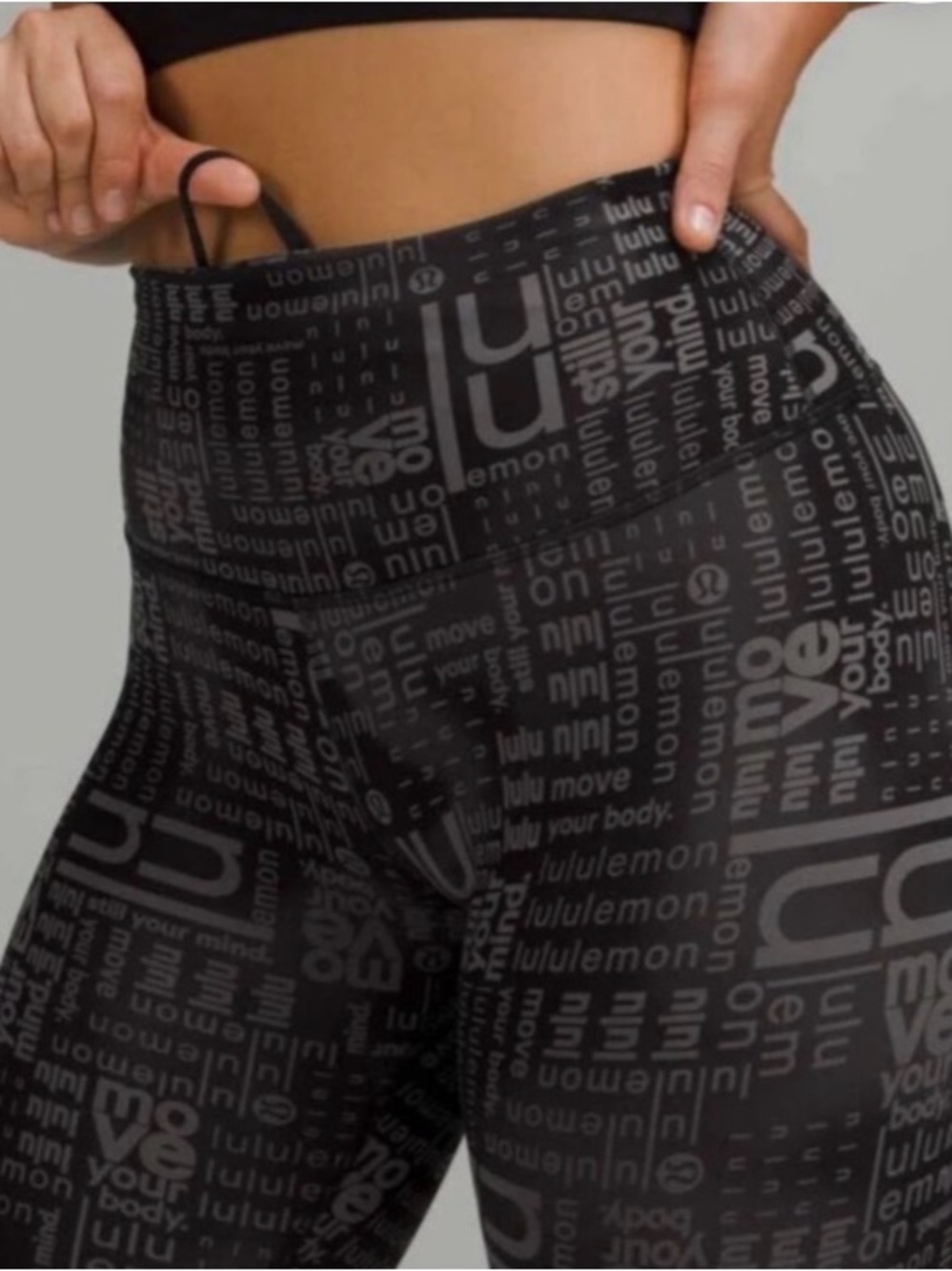 lululemon athletica Wunder Train Contour fit hi-rise ombré black multi